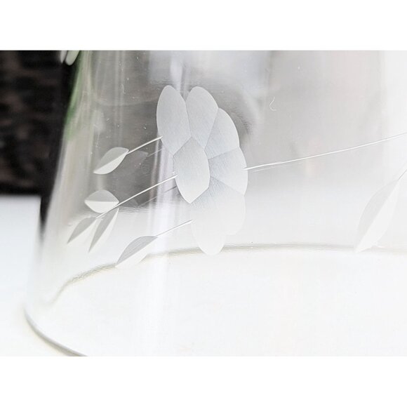 1960s Princess House Heritage Blown Glass Ice Bucket Heavy Cut Glass MCM Decor - Picture 4 of 6